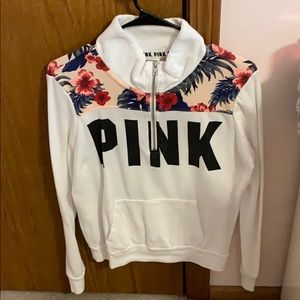 Pink quarter zip
